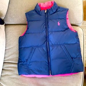 Girls Ralph Lauren reversible vest
